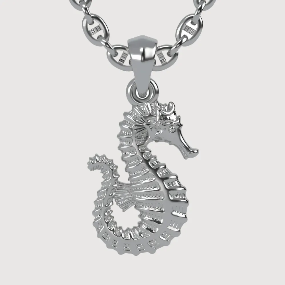 14k Gold Seahorse Pendant