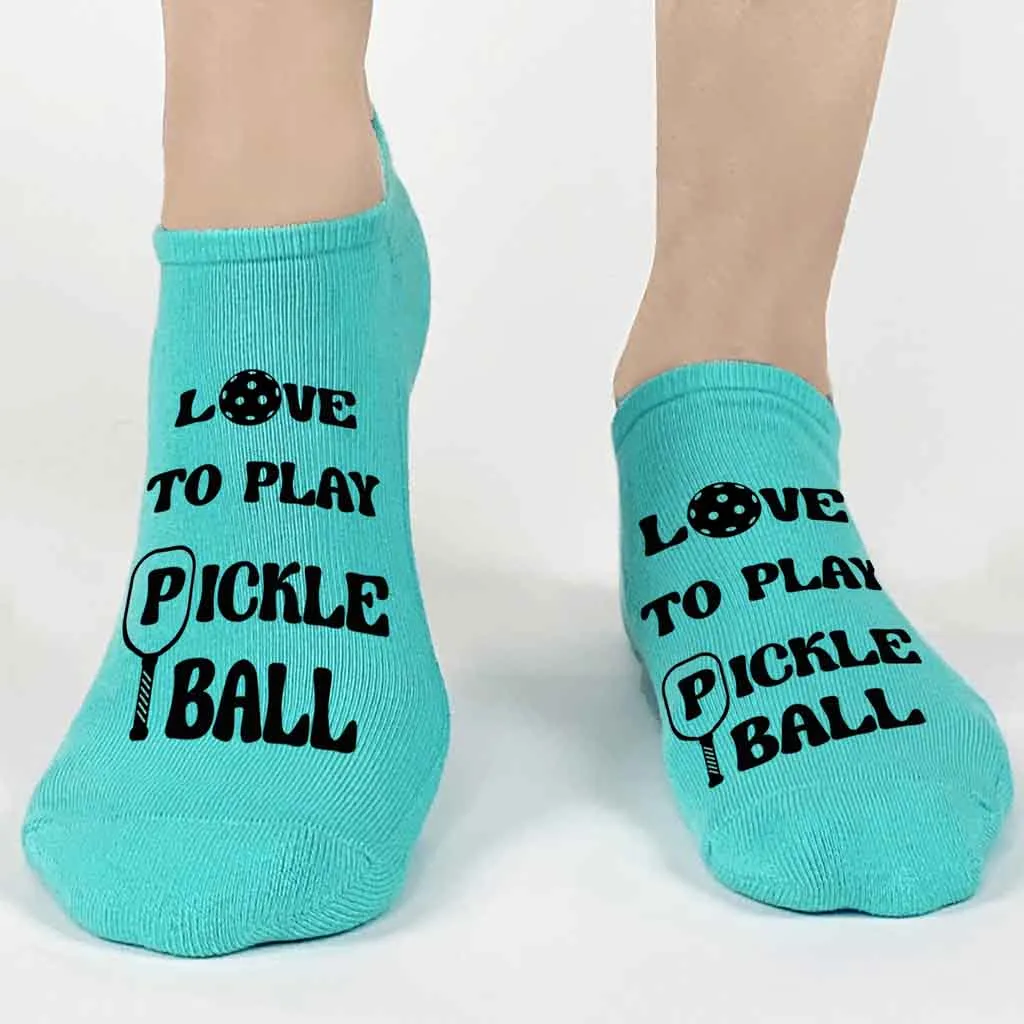 3 Pair Pack Pickleball Socks for Women: Funny Pickleball Gift Socks for Her