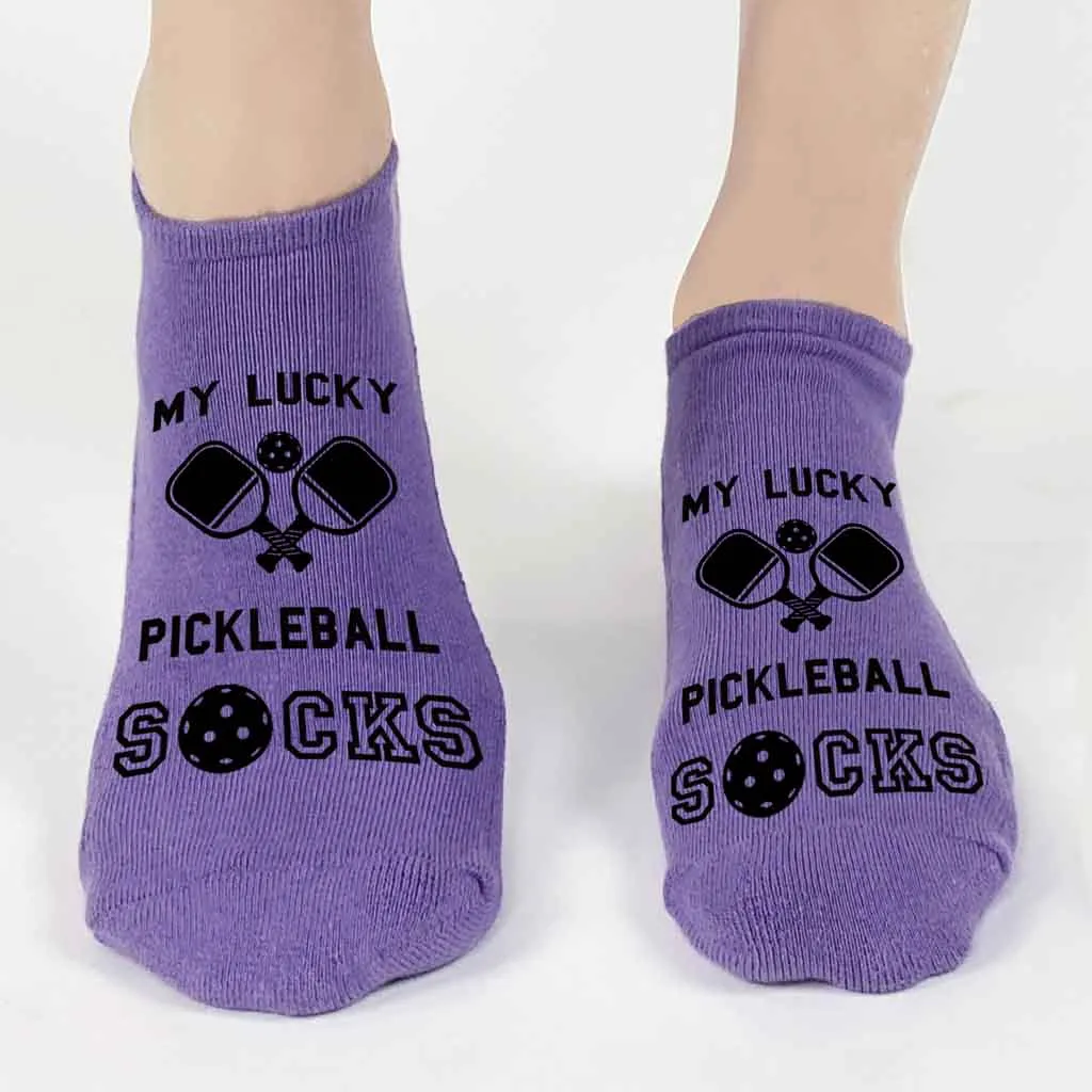 3 Pair Pack Pickleball Socks for Women: Funny Pickleball Gift Socks for Her