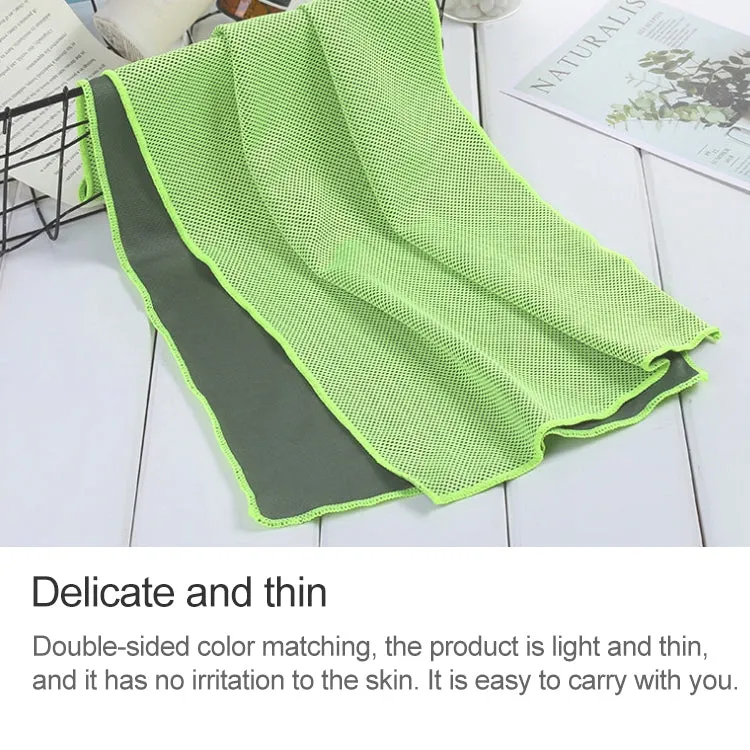 Absorbent Polyester Quick-drying Breathable Cold-skinned Fitness Sports Portable Towel, Package:30x100 Clasp Cup(Grey)