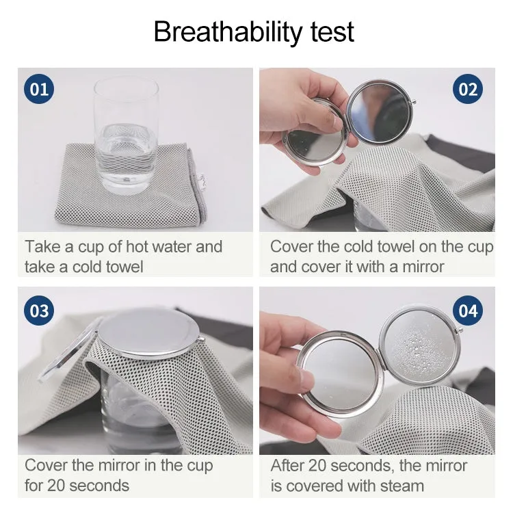 Absorbent Polyester Quick-drying Breathable Cold-skinned Fitness Sports Portable Towel, Package:30x100 Clasp Cup(Grey)