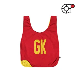 ARORA MICROFIBER MESH NETBALL REVERSIBLE SENIOR & JUNIOR SET (RED/YELLOW)