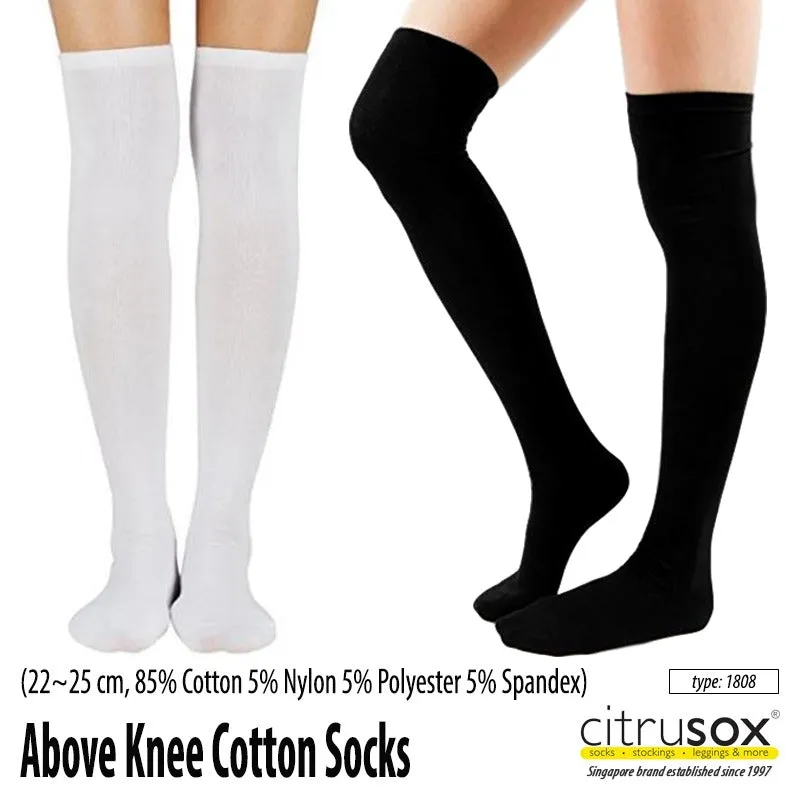 Basics Above Knee Cotton Socks