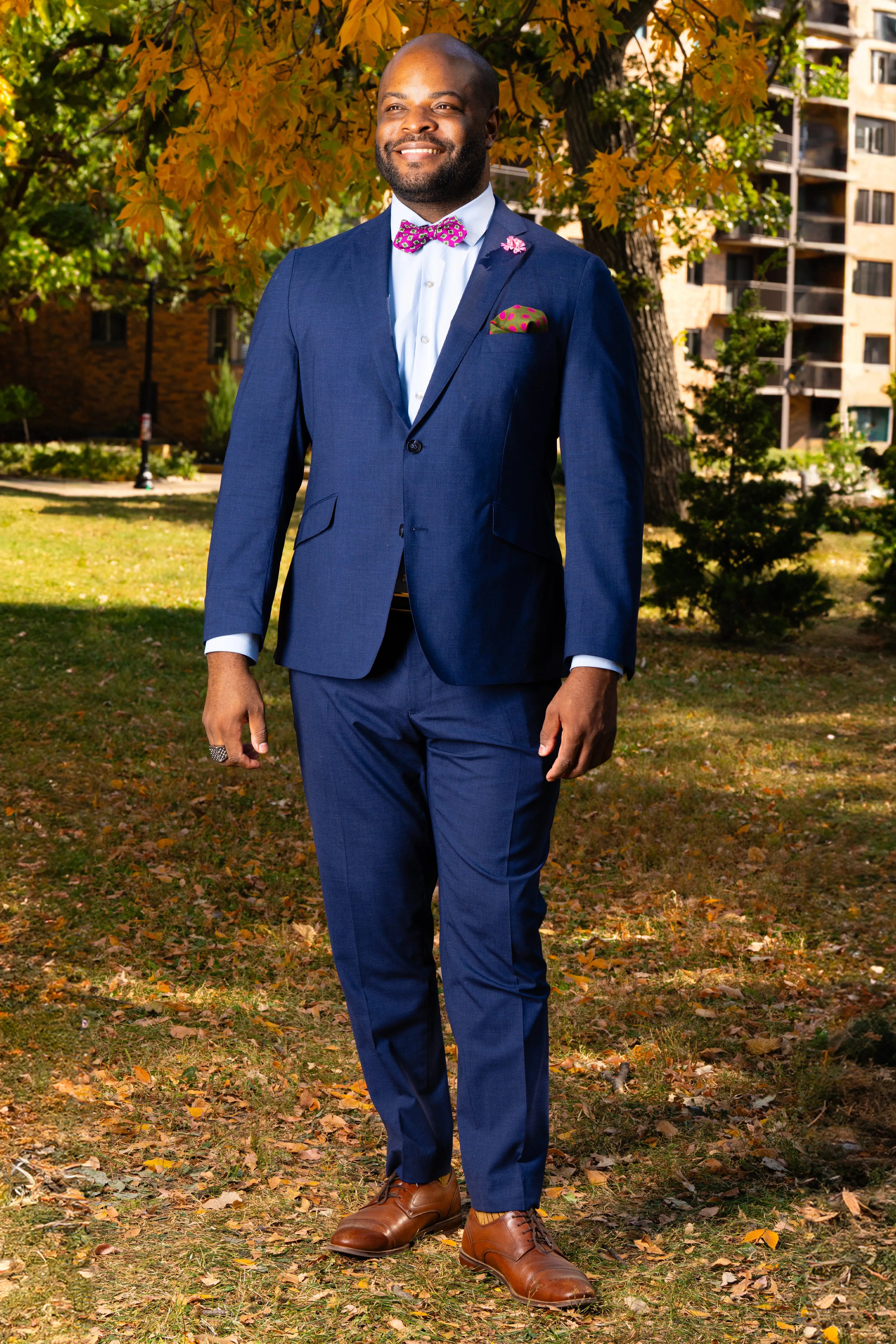 Begonia Purple & Diamond Jacquard Bow Tie