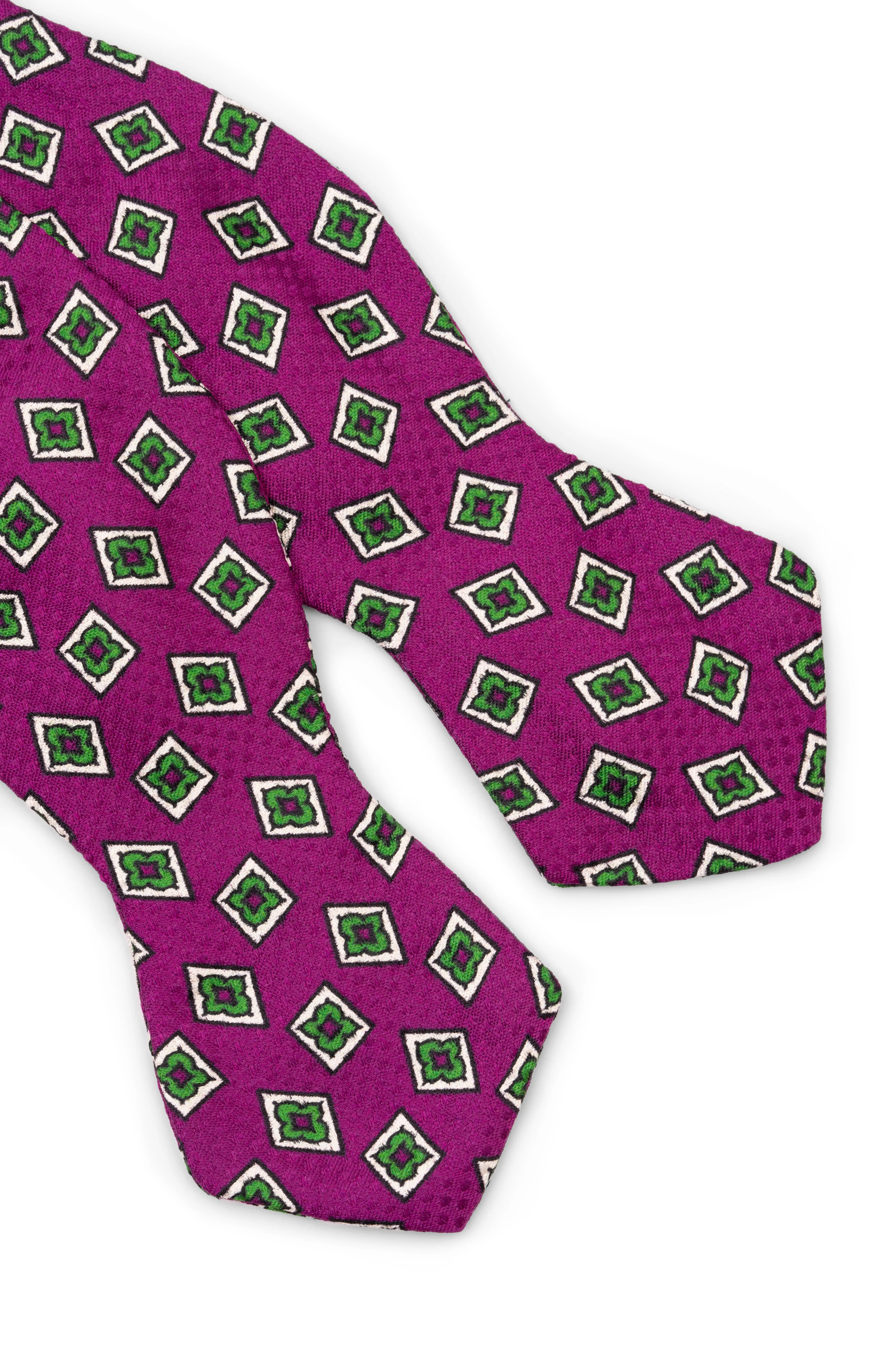 Begonia Purple & Diamond Jacquard Bow Tie