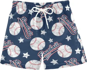 Boys Swim Trunks Beach Board Shorts Quick Dry Swimsuit Bathing Suits with Mesh Lining