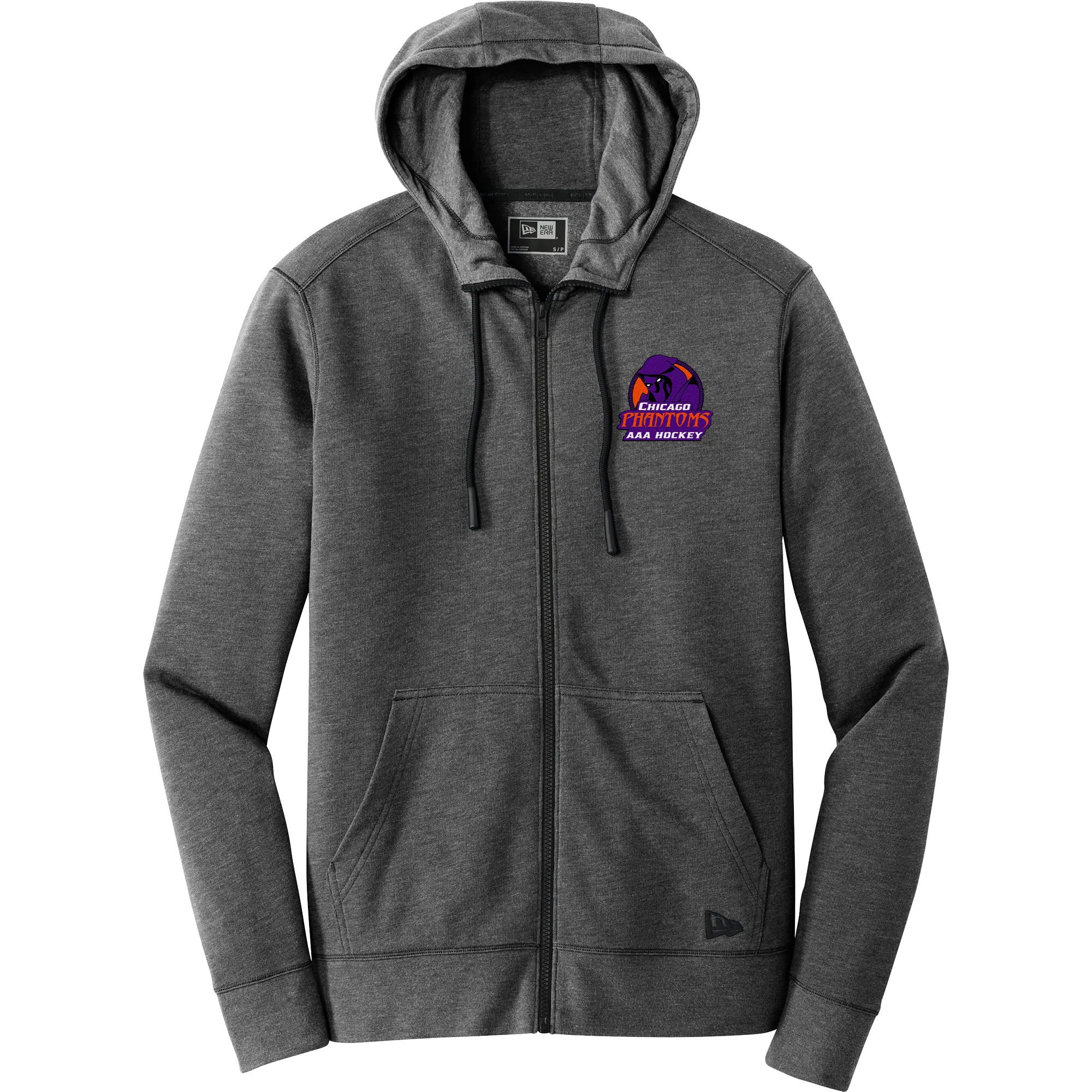 Chicago Phantoms New Era Tri-Blend Fleece Full-Zip Hoodie