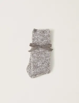 Cozychic® Heathered Socks - Charcoal/White