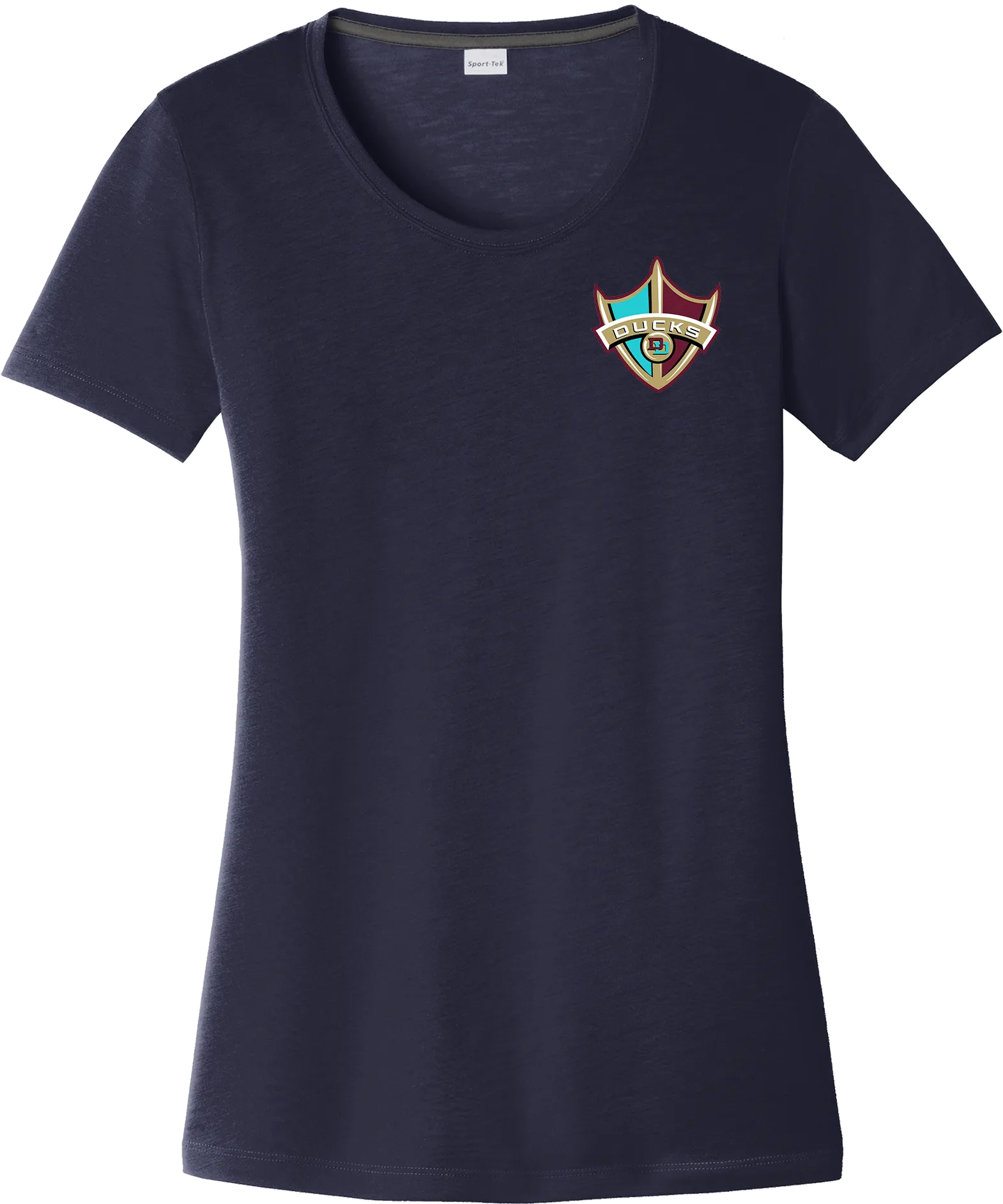 Delaware Ducks Ladies PosiCharge Competitor Cotton Touch Scoop Neck Tee
