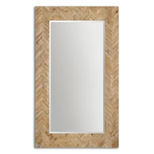 Demetria Oversized Wooden Mirror