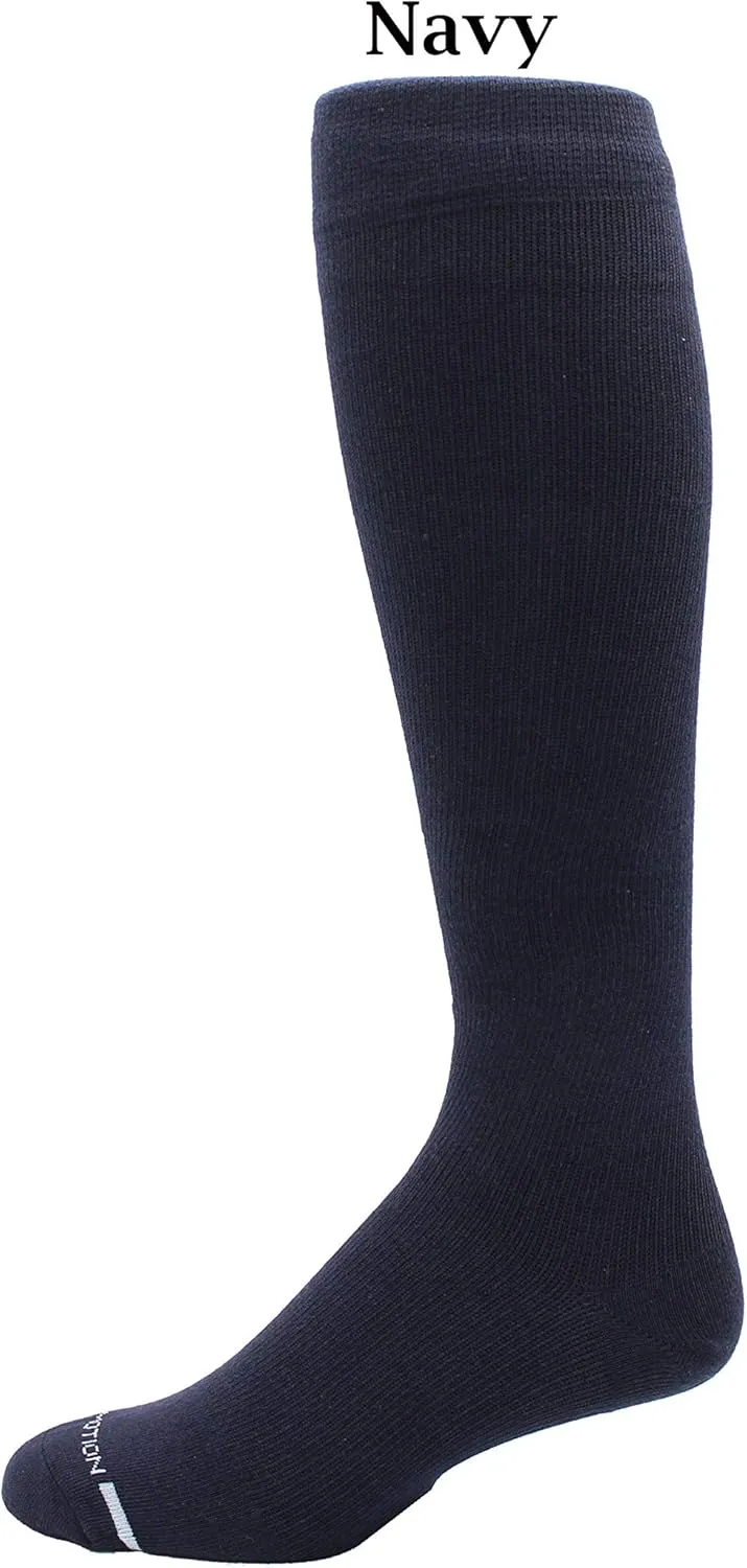 Dr. Motion 4 Pairs Men's Athletic Traveler Graduated Compression Knee High Socks