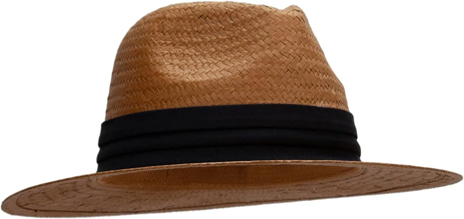 e4Hats.com Toyo Fedora Hat with Color Band