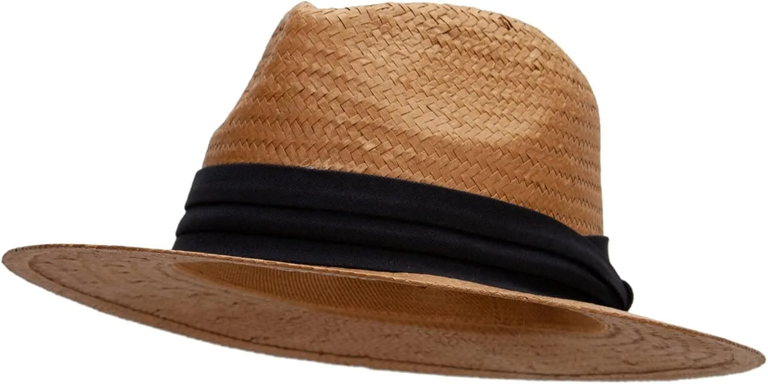 e4Hats.com Toyo Fedora Hat with Color Band