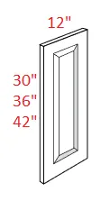 EB10-WDE1242 Elegant White Wall Decorative End Panel
