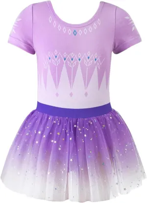 EQSJIU Unicorn Ballet Leotards with Tutu for Girls Toddlers Dance Cotton Tulle Skirts Dress