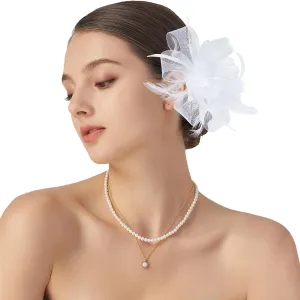 Fascinator Derby Hats Headband for Women 20s Vintage Hair Accessories for Derby Wedding Tea Party