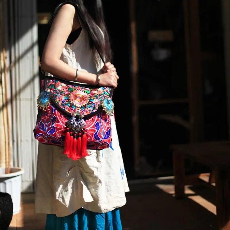 Handmade Ethnic Embroidered Floral Boho Bag