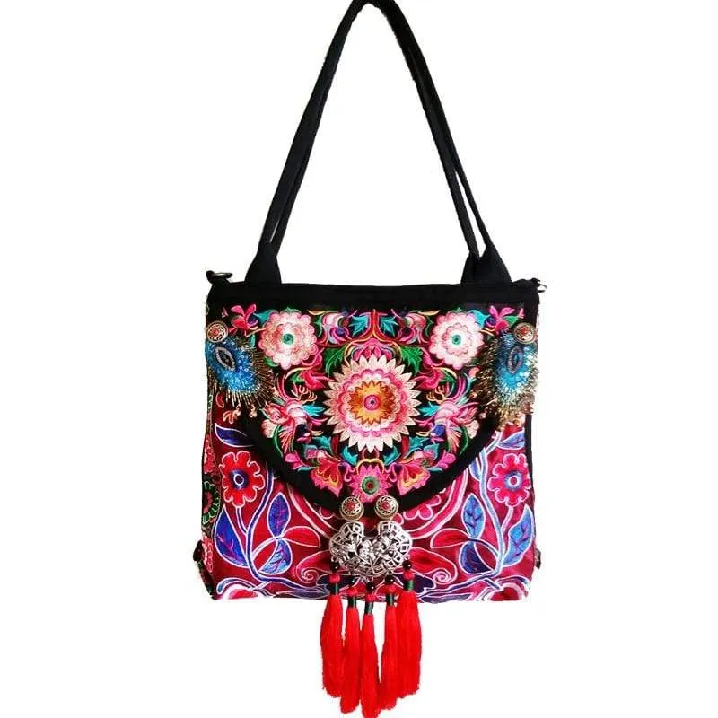 Handmade Ethnic Embroidered Floral Boho Bag