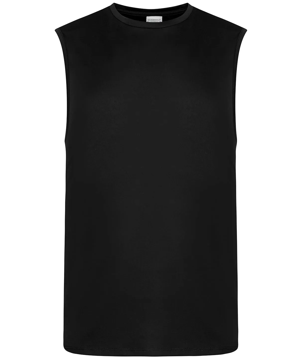 Jet Black - Cool smooth sports vest (C)