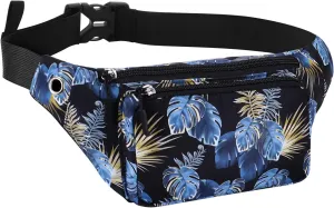 KAMO Fanny Pack, Waist Bag Sling Backpack Water Resistant Durable Polyester Small Waist Bag