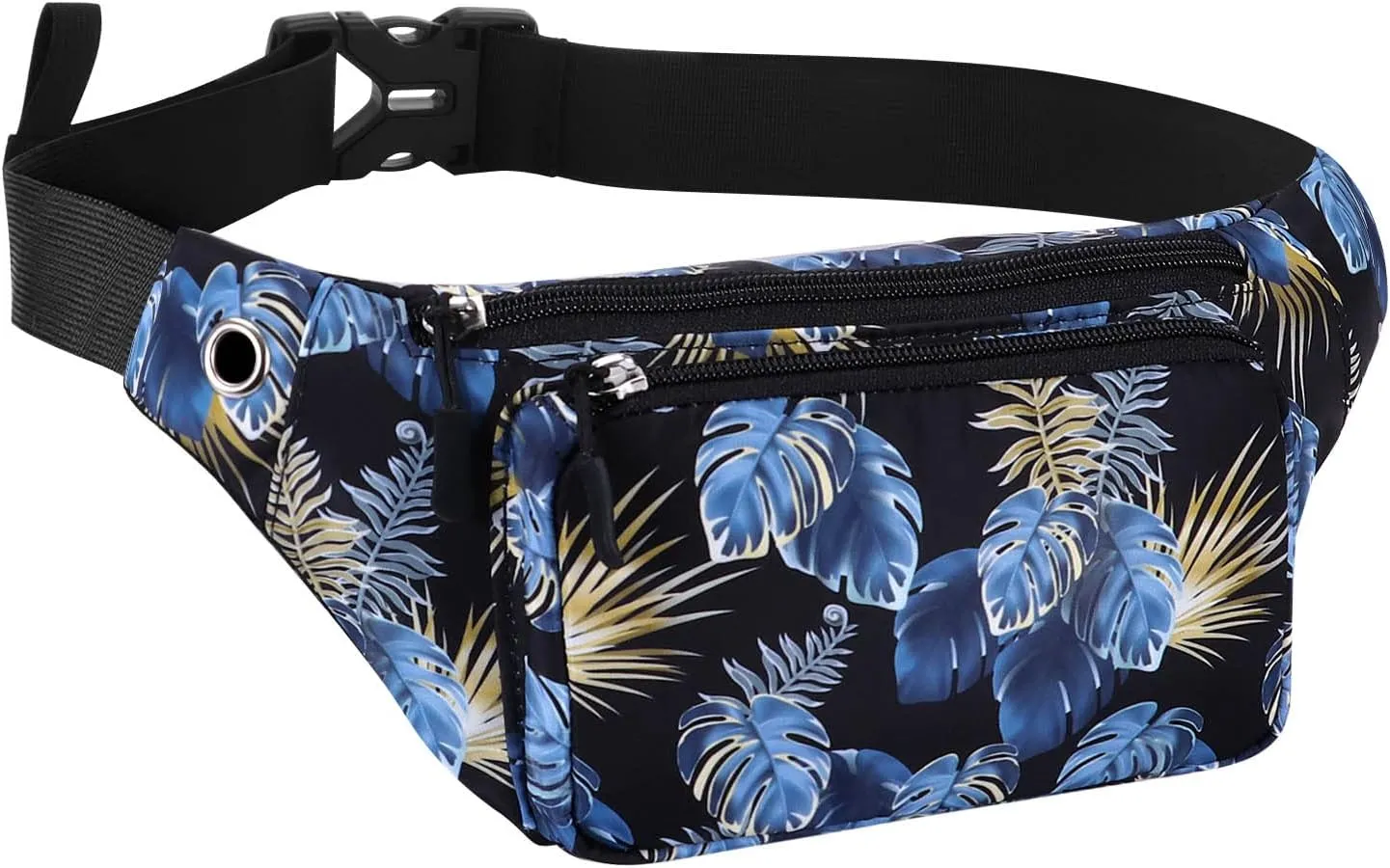 KAMO Fanny Pack, Waist Bag Sling Backpack Water Resistant Durable Polyester Small Waist Bag
