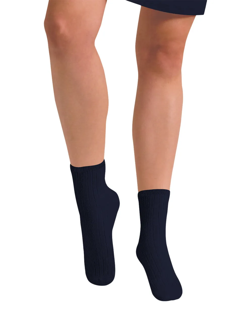 La Mini Ribbed Ankle Socks