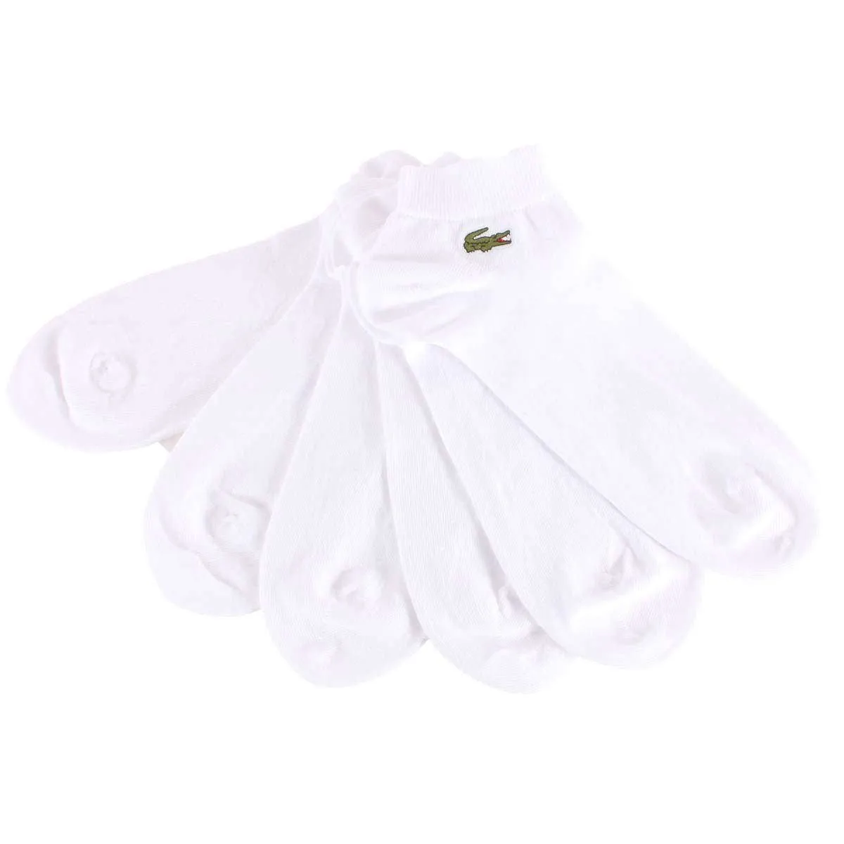Lacoste Sports 3 Pack Trainer Socks - White