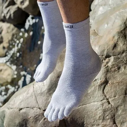 Liner CoolMax Crew men's socks Injinji, gray