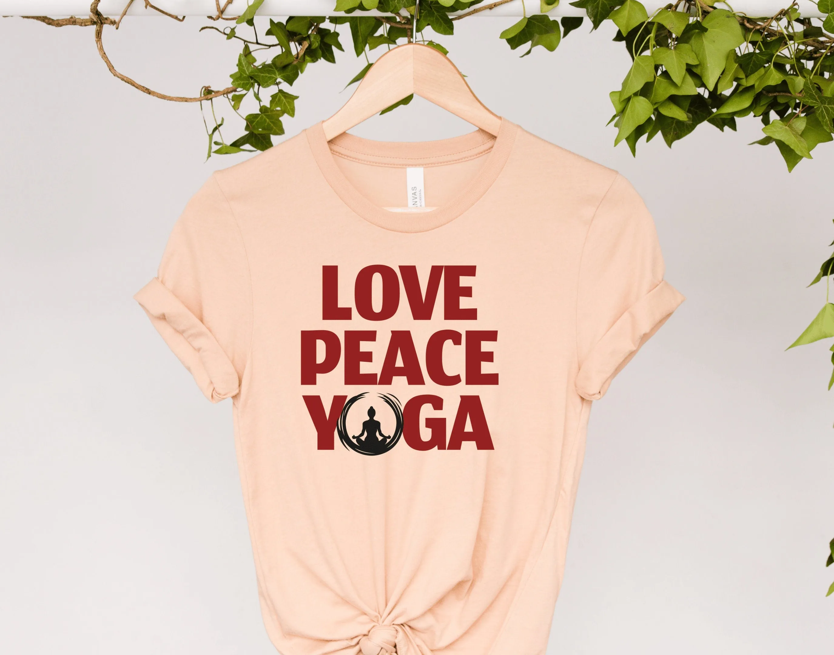 love peace yoga T-Shirt, Meditation Shirt, Yoga Shirt, Yoga Lover Gift, Yoga Gift, Spiritual Shirt, zen shirt