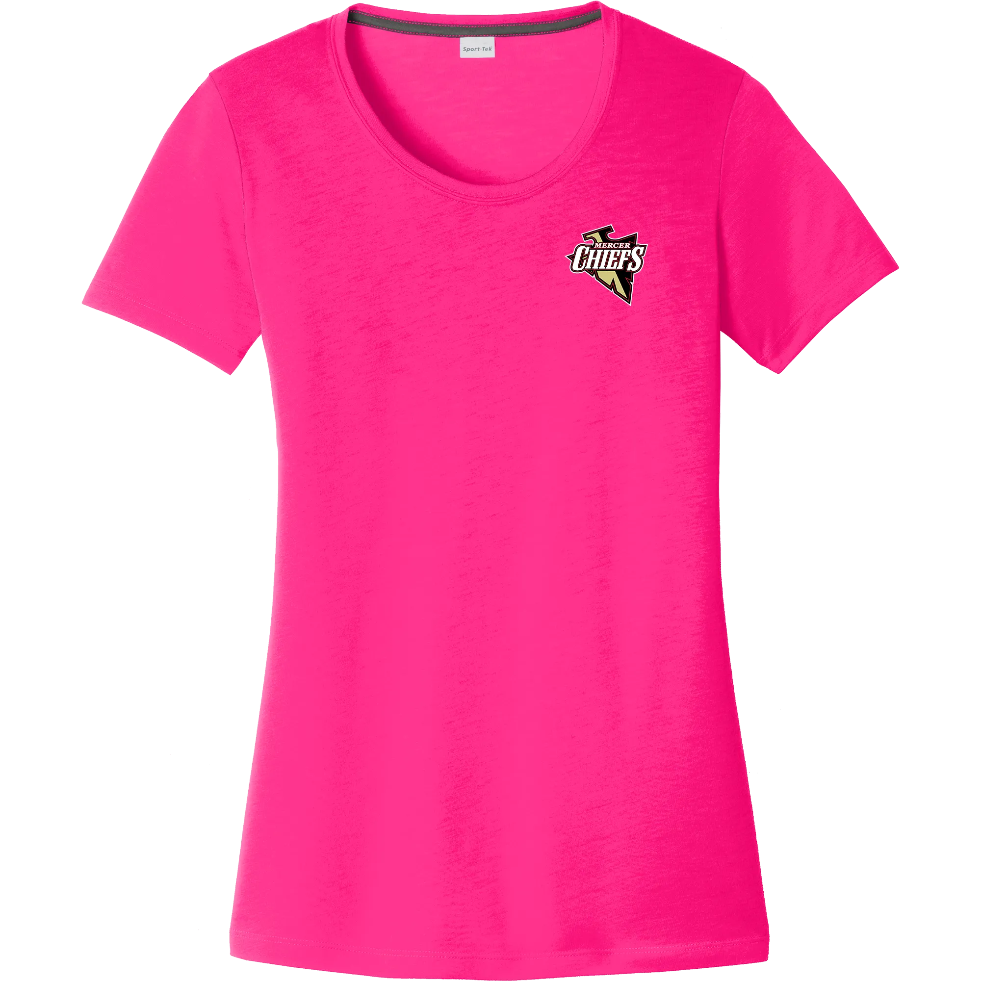 Mercer Chiefs Ladies PosiCharge Competitor Cotton Touch Scoop Neck Tee