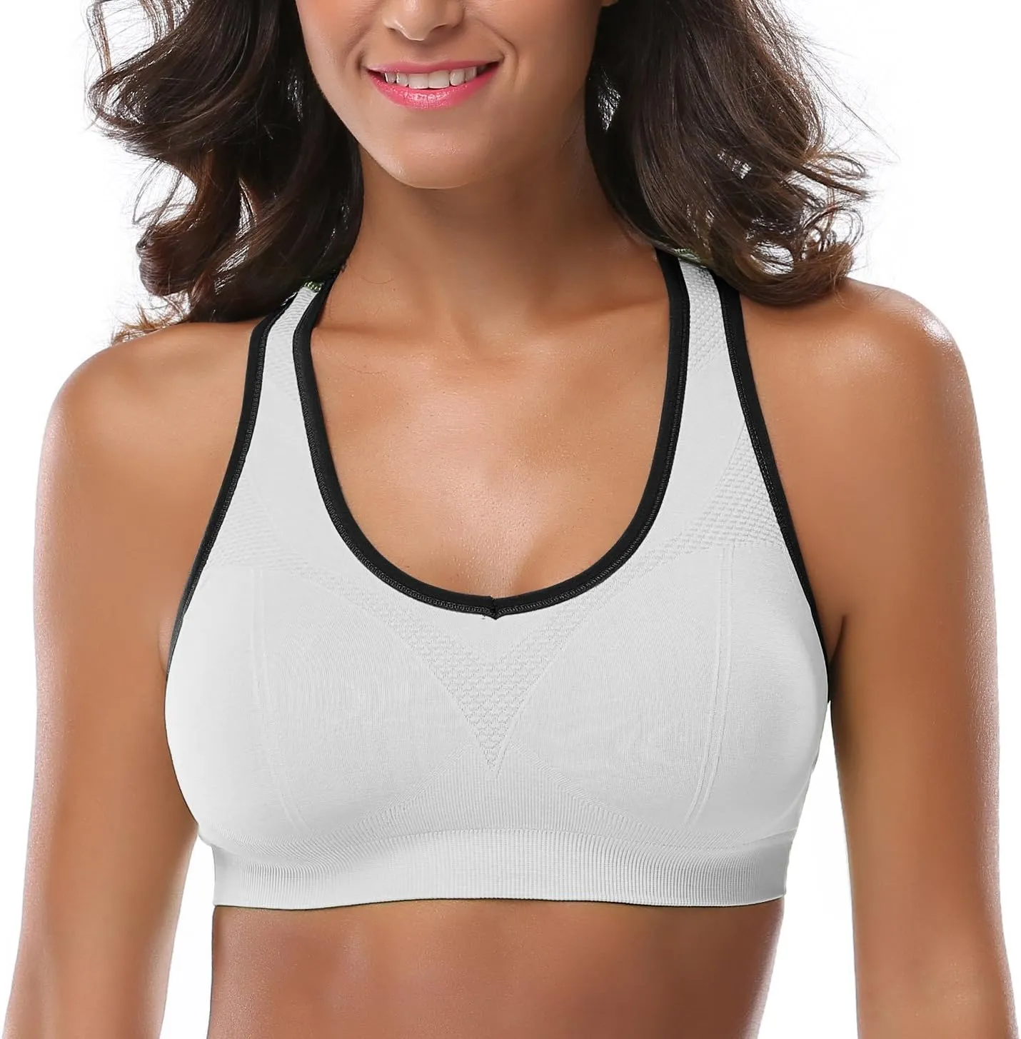 MIRITY Women Racerback Sports Bras - High Impact Workout Gym Activewear Bra
