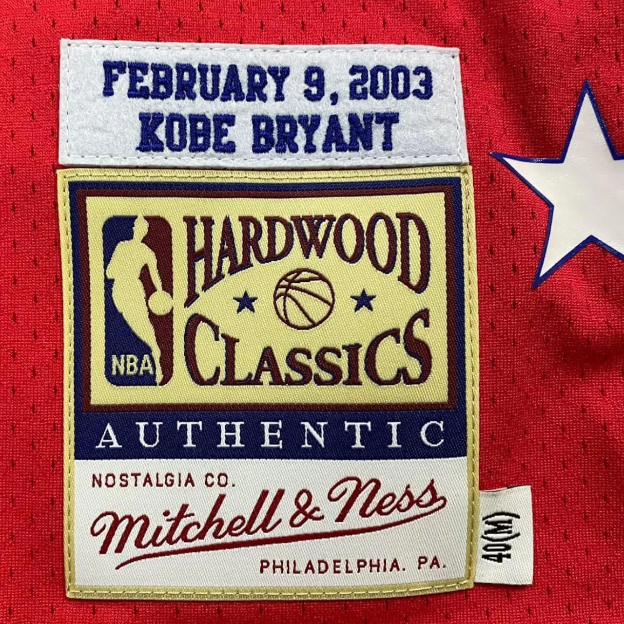 Mitchell and Ness Kobe Bryant Los Angeles Lakers 2003 NBA All-Star Game Western Team Authentic Jersey - Red #8