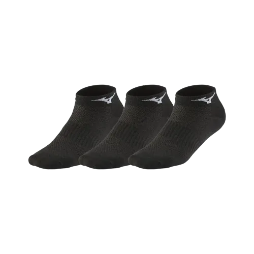 MIZUNO TRAINING MID SOCK (3 PACK) - BLACK