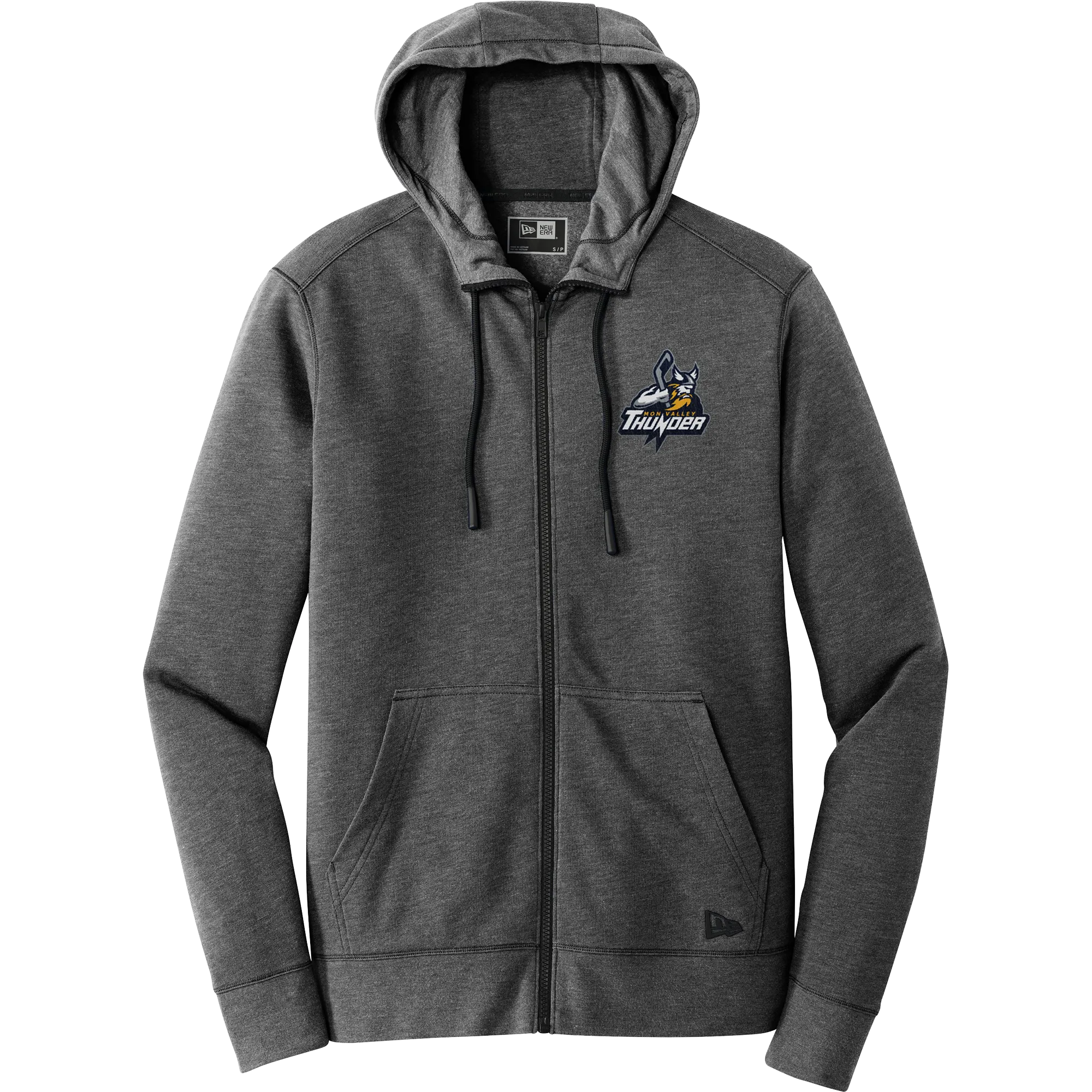 Mon Valley Thunder New Era Tri-Blend Fleece Full-Zip Hoodie