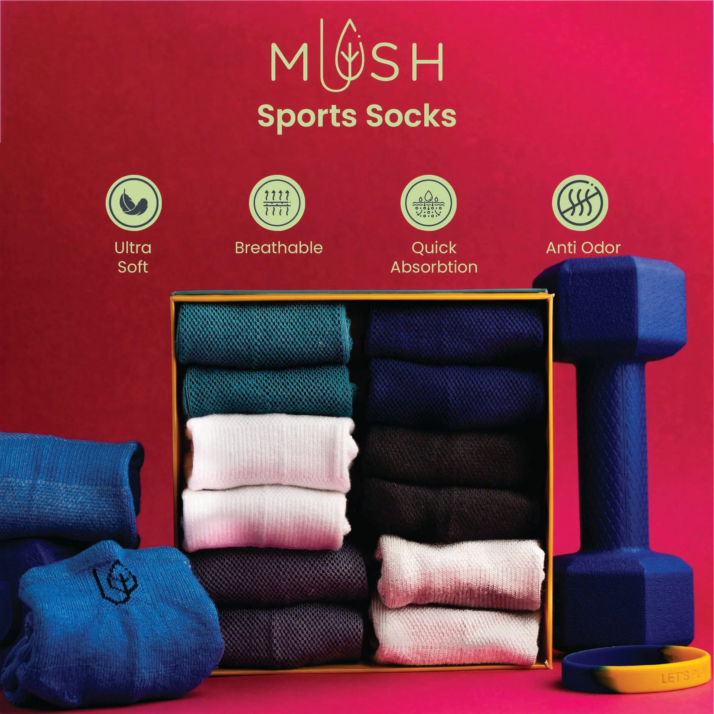 Mush Men's Ankle Length Rayon Socks (Pack Of 3) (AnkSocks123_Sky Blue)
