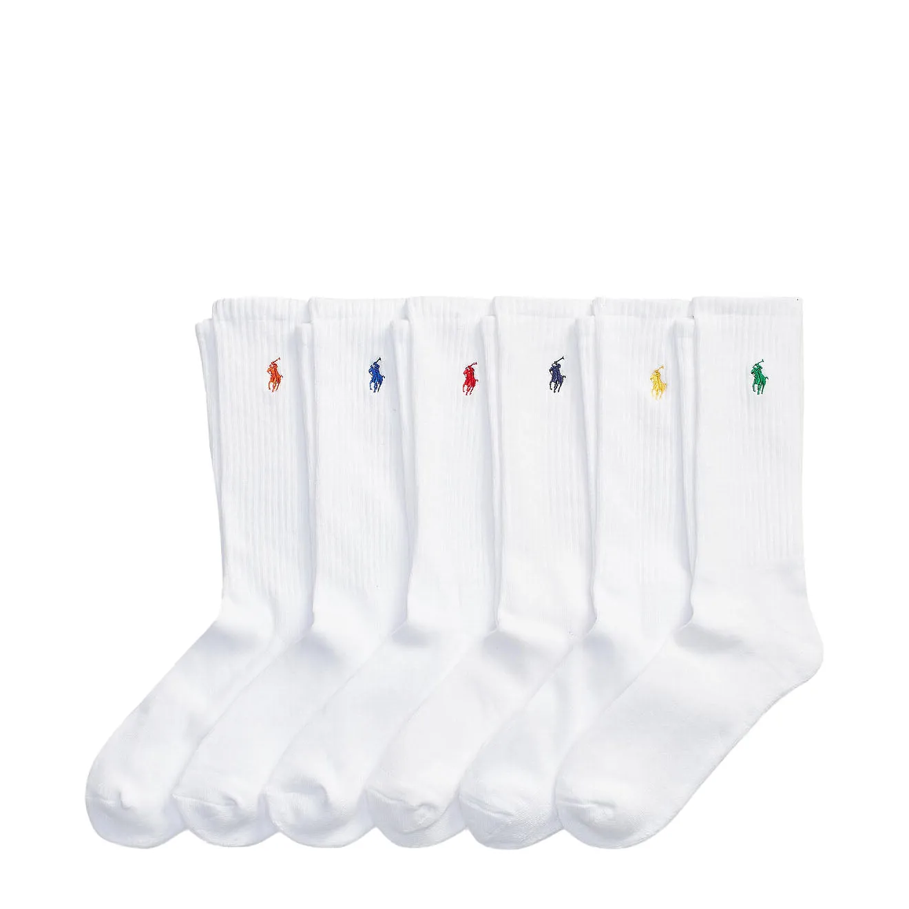 Polo Ralph Lauren 6 Pack Sports Sock White Coloured PP