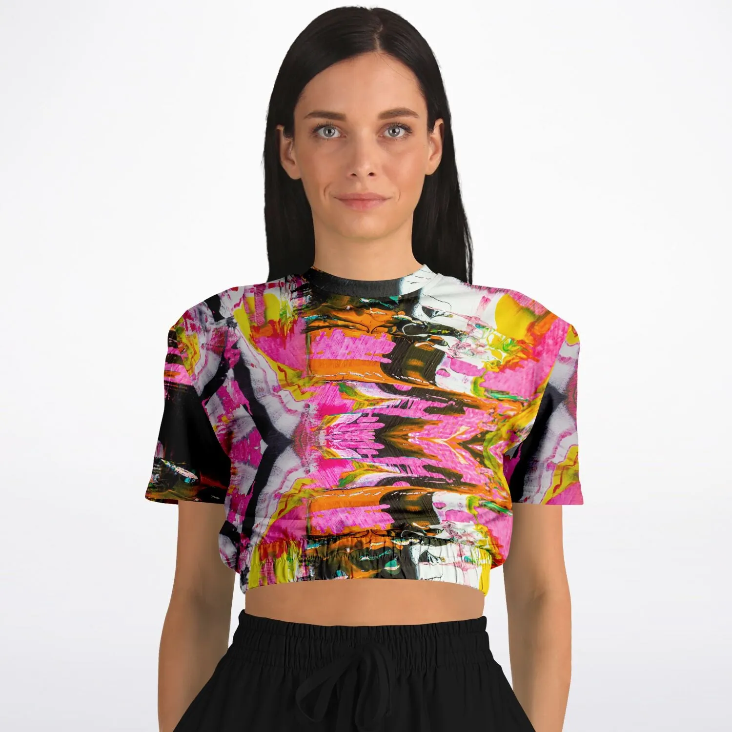 Por Favor Women's ATHLETIC Crop Top