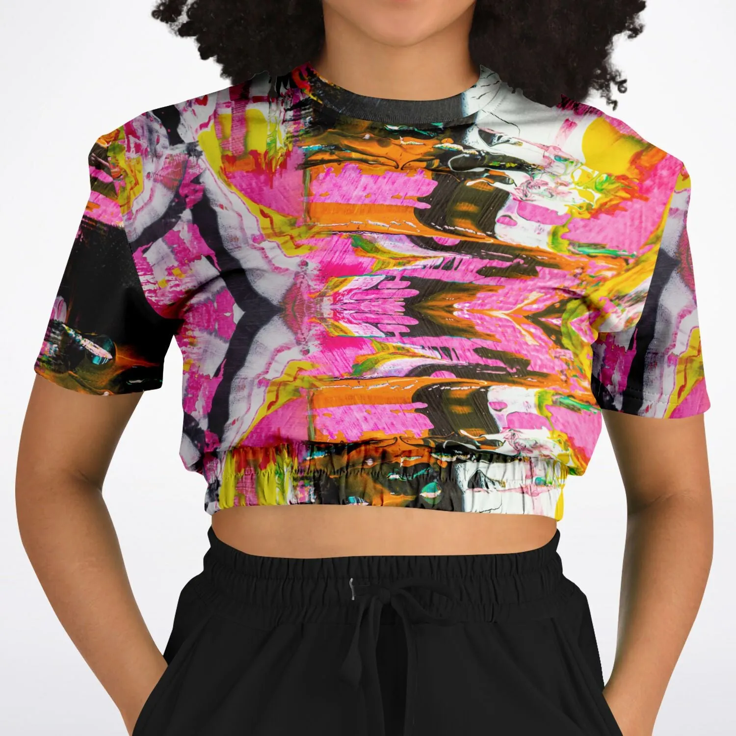 Por Favor Women's ATHLETIC Crop Top