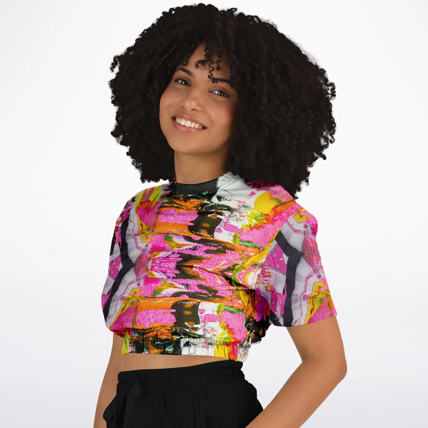 Por Favor Women's ATHLETIC Crop Top