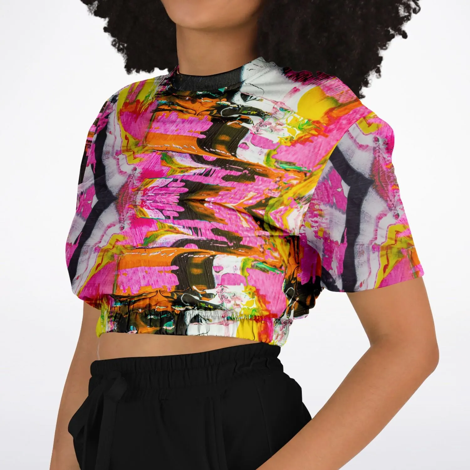 Por Favor Women's ATHLETIC Crop Top