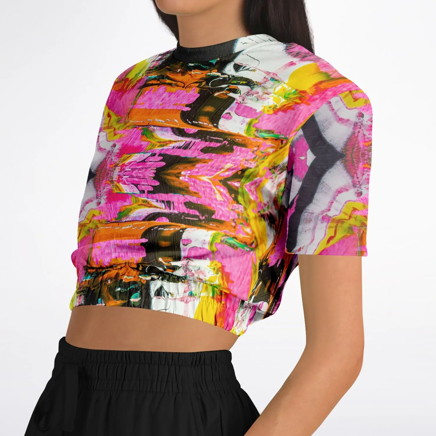 Por Favor Women's ATHLETIC Crop Top