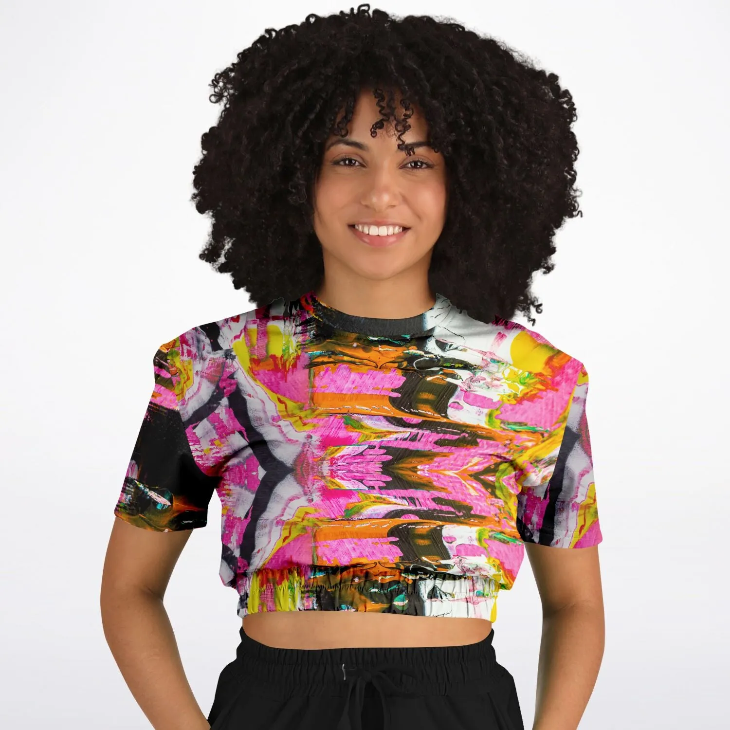 Por Favor Women's ATHLETIC Crop Top
