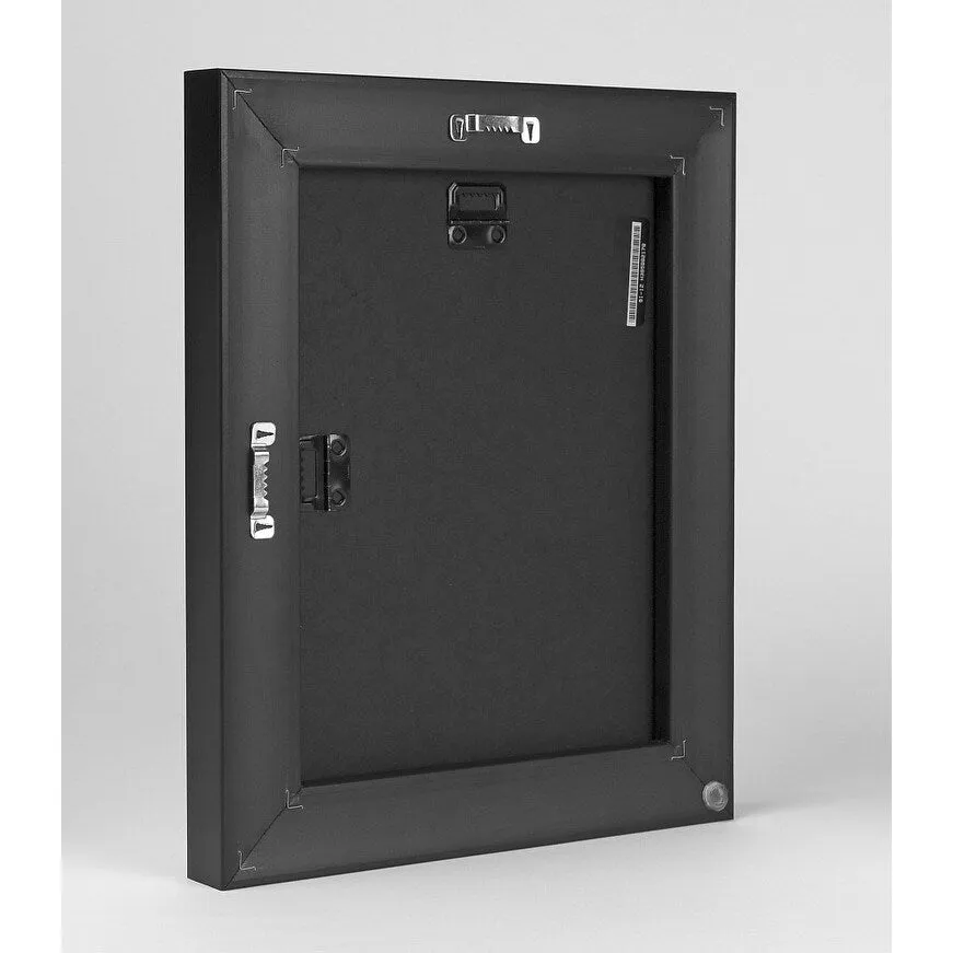 "Aged Wall VI" Black Float Frame Canvas Art