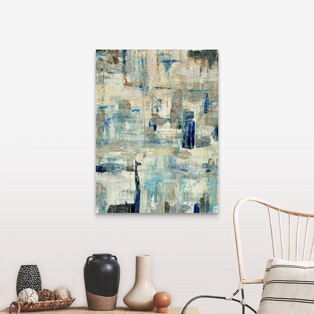 "Aqua Separation I" Canvas Wall Art