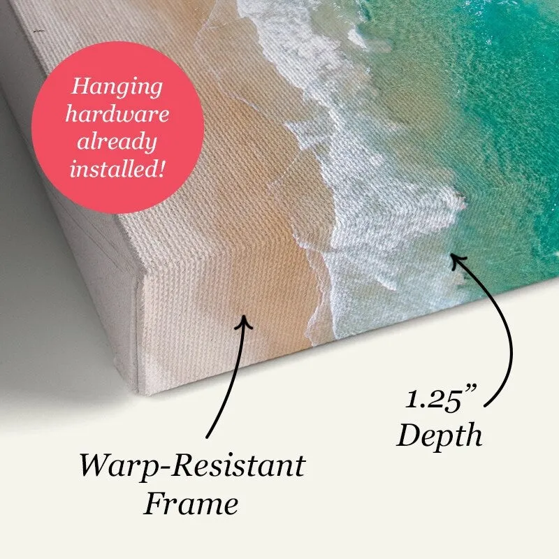 "Aqua Separation I" Canvas Wall Art