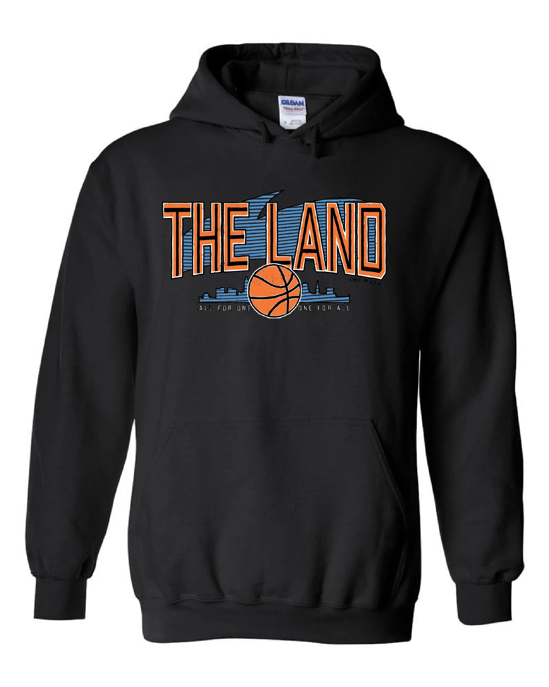 "The Land Retro Swirl"  Design on Black