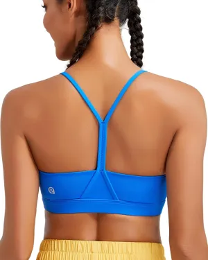 RUNNING GIRL Sports Bras for Women,Y-Back Medium Support Workout Sports Bra Padded Racerback Supportive Bras Push up