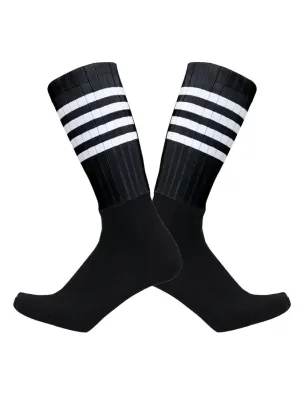 Seamless Anti-Slip Knee-High Socks With Strips / Sports Accessories - SF1562