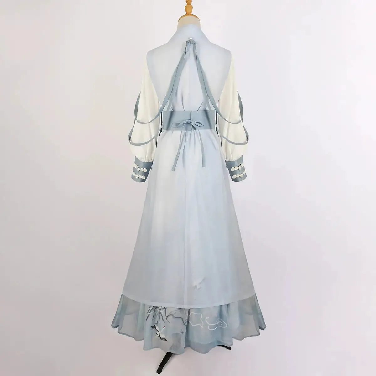 Shanjian Ming Hanfu, light blue ink painting style super immortal ancient clothing