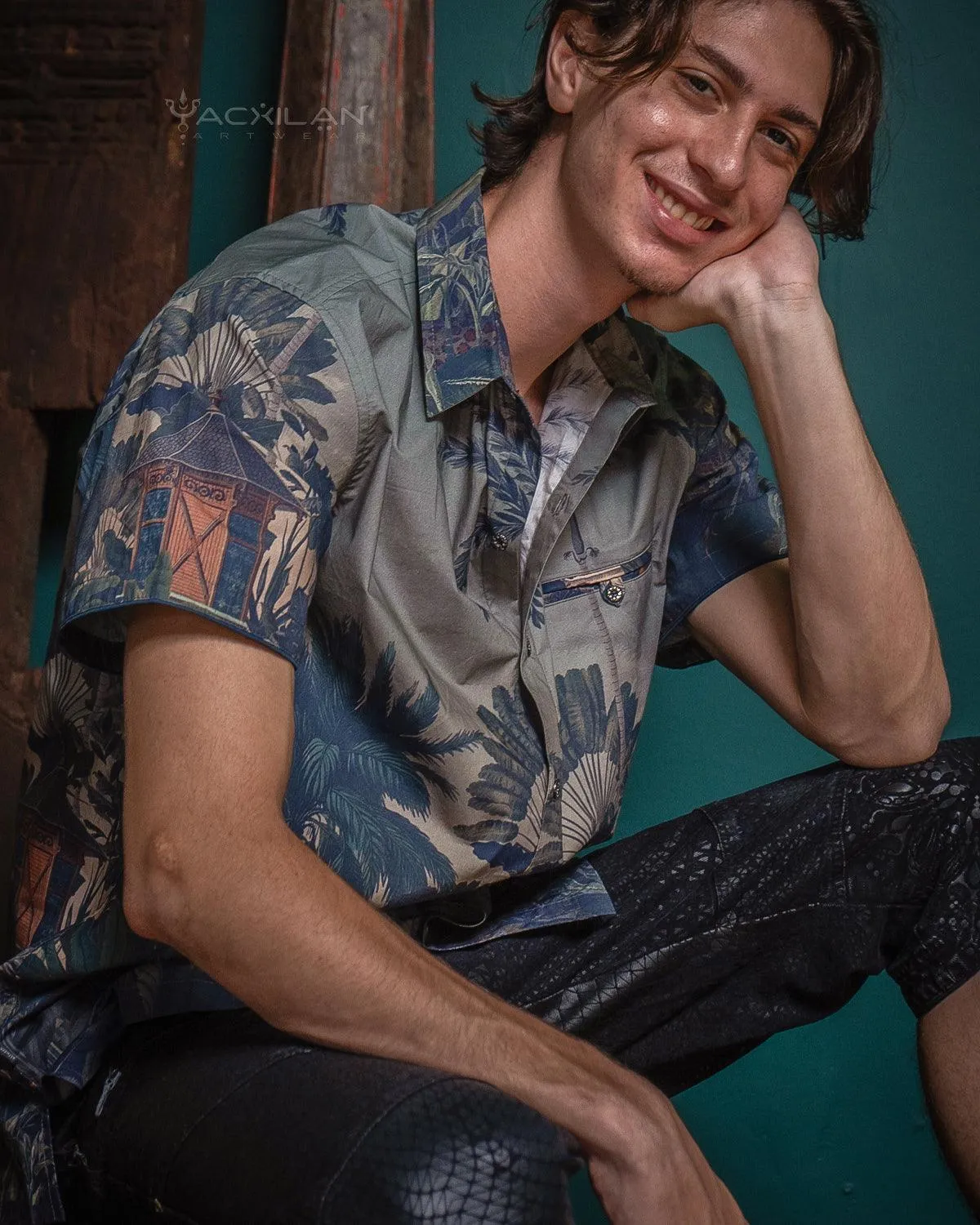 Shirt Men Half Sleeves / Cotton - JUNGLATA